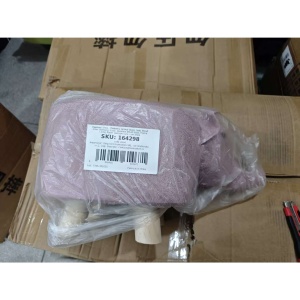 Taburet pentru Copii, Scaun Tip Taburet, Model Elefant, din Lemn Masiv, Scaun pentru Copii, 30 x 25 x 25 cm, Roz - Img 3