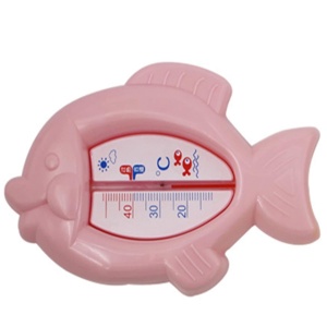 Termometru pentru Baie, Plutitor, Rezistent la apa, Multifunctional, Model Peste, 15.5x9.5x2 cm, Roz - Img 3