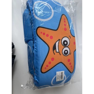 Vesta de salvare pentru copii cu aripioare de inot, Albastru, Model stea de mare - Img 5