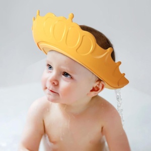 Viziera de Protectie Baie Pentru Copii, Model Coronita, Galben - Img 2