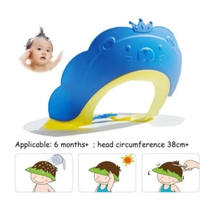 Viziera de Protectie Baie Pentru Copii, Model Coronita Leu, Albastru - Img 4
