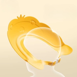 Viziera de Protectie Baie Pentru Copii, Model Coronita Leu, Galben - Img 3