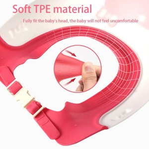 Viziera de Protectie Baie Pentru Copii, Model Hipopotam, Rosu - Img 2