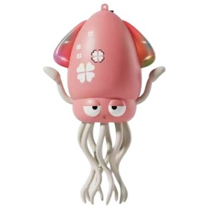 Caracatita Dansatoare, +3 Ani, 3 Moduri, din ABS, Incarcare USB, cu Undita Inclusa, 12.6 x 7.6 x 20.7 cm, Roz - Img 4