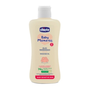 Chicco Ulei de masaj dermatologic Baby Moments Sensitive, +0 luni, 200 ml