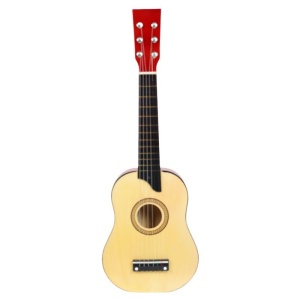 Chitara pentru Copii, din Lemn si Plastic, pentru Incepatori, 63.5 x 22 x 5.8 cm, Bej - Img 3