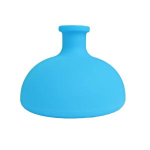 Dispozitiv Terapeutic Sputa, Cupa pentru Terapie Toracica, Dispozitiv de Eructare, pentru Sugari si Copii, 7.5 x 6 cm, din Silicon, Albastru - Img 2