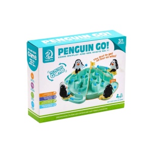 Joc Interactiv pentru Copii, Batalia Pinguinilor, 3 ani+, Tabla de Joc, Figurine Pinguini, Mingi, Multicolor - Img 2