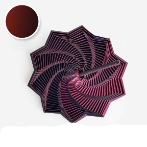 Jucarie Decompresie, Model Stea 3D, DuoChrome, Maner Spirala, Turn Magic Geometric, Multiple Forme, Anti-stress, 11 cm, Negru/Rosu - Img 4