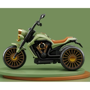 Motocicleta Electrica cu Acumulator, Bluetooth, Sistem Anti-Rasturnare, Sistem de Lumini si Sunet, 1-8 Ani, 93 x 48 x 63 cm, Verde - Img 3