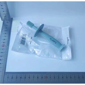 Periuta de Dinti din Silicon pentru Bebelusi, Turcoaz - Img 2