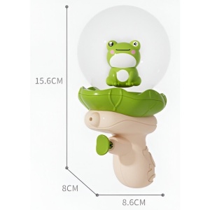 Pistol cu Apa pentru Copii, Multifunctional, Capacitate 250 mL, Model Broscuta, 15.6x8x8.6 cm, ABS, Verde - Img 2