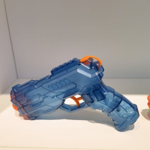 Pistol cu Apa, Pistol cu Apa pentru Copii, Manual, din Plastic, 23 x 16 x 4 cm, rezervor 250 ml, Albastru - Img 3