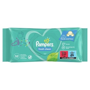 Servetele Umede, PAMPERS, Baby Fresh Clean, 52 Bucati
