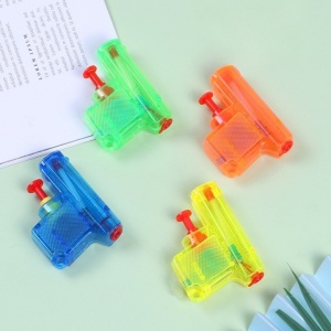 Set 4 Mini Pistoale cu Apa, Jucarii de Vara, pentru Copii, 4 Culori Transparente Random - Img 6