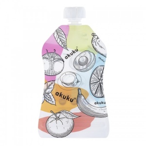 Set 5 pungi reutilizabile Akuku pentru alimente 150 ml - Img 1