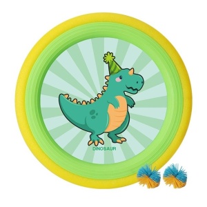 Set Interactiv Frisbee, Fippy, pentru Copii, 2 Palete Elastice, Diametru 30 cm, 4 Mingi, + 3 Ani, Design Animat, Multicolor - Img 6