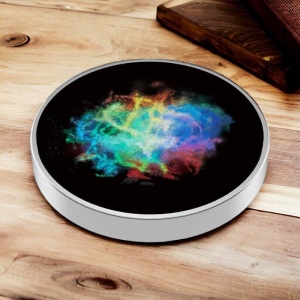 Spinner Giroscopic Metalic, Jucarie Rotativa Anti-stres, Otel Inoxidabil, 3.8 x 0.6 cm, Efect Optic Galaxie, Model Coddington's Nebula - Img 6