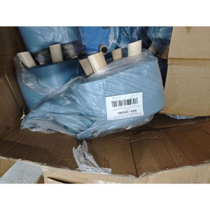 Taburet pentru Copii, Scaun Tip Taburet, Model Elefant, din Lemn Masiv, Scaun pentru Copii, 30 x 25 x 25 cm, Albastru deschis - Img 3