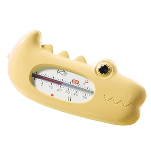 Termometru pentru Baie, Plutitor, Rezistent la apa, Multifunctional, Model Crocodil, 2.7x6.5x3.7 cm, Galben - Img 5