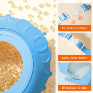 Viziera de Protectie Baie Pentru Copii, Model Coronita, Albastru - Img 4