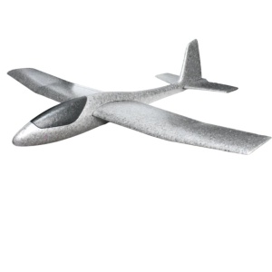 Avion Zburator, Tip Planor, 83 cm Lungime, +3 Ani, din Polistiren, Aruncare 10 - 30 m, Gri - Img 2