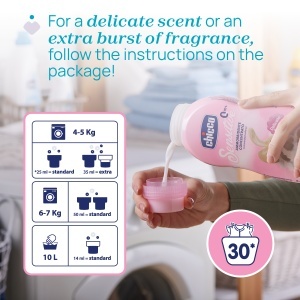 Chicco Balsam concentrat pentru haine Delicate Flowers 0 luni+, 750ml - Img 5