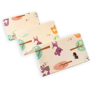 Covoras pentru Copii, cu 2 Fete, Model Caprioare/Panda, din XPE+PE, Impermeabil, Antiderapant, Protectie Termica, +3 Luni, Pliabil, 150 x 200 x 1 cm, Multicolor - Img 5