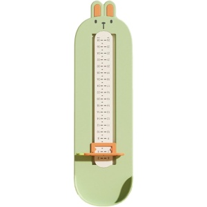 Dispozitiv de Masurat Talpa Piciorului pentru Bebelusi, 6-24, Model Iepuras, Verde