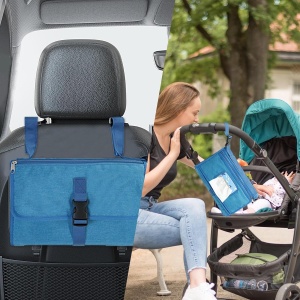 Geanta Multifunctionala – Aleza pentru Schimbat Scutece, Albastra - Img 5