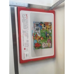 Joc Montessori de Sortare Culori, Creion Magnetic, Tip Labirint Ilustrat, din Lemn, Model Meserii, 39x29x1.5 cm - Img 3