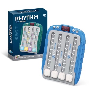 Jucarie Interactiva, Joc Rhythm, +3 Ani, din ABS, 6 Niveluri, 15 x 3 x 11 cm, Functie Muzicala, Albastru - Img 2