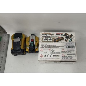 Jucarie Transformabila 2in1, Golden Wing Flying Dragon, Masina/Dragon, Atractie Magnetica, +6 Ani, din ABS, Auriu - Img 6