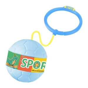 Minge pentru Sarit, Tip Coarda Hula Hoop, Cerc 12 cm, Coarda 52 cm, Minge 12 x 11 cm, Functie Iluminat, 4-6 Ani, Plastic, Albastru - Img 2