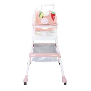 Scaun de Masa pentru Copii, Multifunctional, Suport de Agatat Jucarii, 110 x 60 x 70 cm, Roz - Img 3