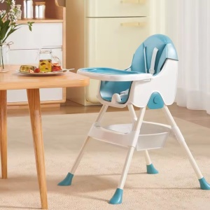 Scaun de Masa Pliabil 3in1, Reglabil, Multifunctional, Albastru - Img 4