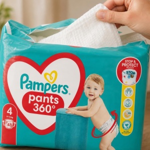 Scutece Chilotel Pampers, nr. 4, 9-15 kg, 48 buc - Img 3
