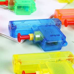 Set 4 Mini Pistoale cu Apa, Jucarii de Vara, pentru Copii, 4 Culori Transparente Random - Img 3