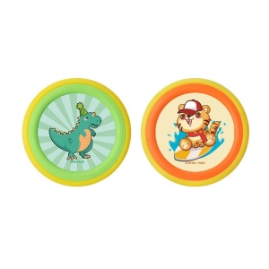 Set Interactiv Frisbee, Fippy, pentru Copii, 2 Palete Elastice, Diametru 30 cm, 4 Mingi, + 3 Ani, Design Animat, Multicolor - Img 3