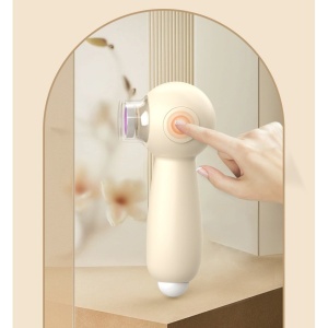Set Pila Electrica, pentru Copii si Bebelusi, din ABS, 6 Accesorii, Incarcare USB, cu Lumina Led, 11.5 x 5.5 cm, Alb - Img 6