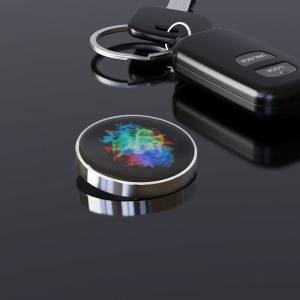 Spinner Giroscopic Metalic, Jucarie Rotativa Anti-stres, Otel Inoxidabil, 3.8 x 0.6 cm, Efect Optic Galaxie, Model Coddington's Nebula - Img 3