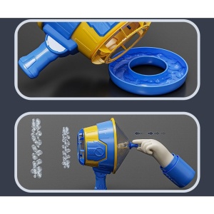 Suflator de Baloane, din Plastic, Functie de Suflare si de Facut Baloane, 4-6 Ani, 30.4 x 14.2 x 22.2 cm, Albastru - Img 6