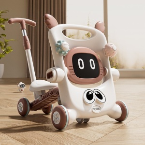 Antemergator pentru Copii 8 in 1, Multifunctional, 9-12 Luni, Maro - Img 2