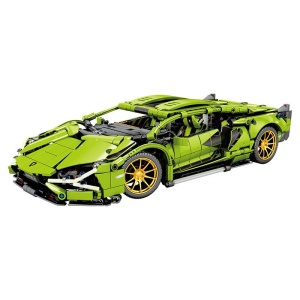 Joc de Construit, Model Lamborghini, 1280 Piese, +6 Ani, Verde