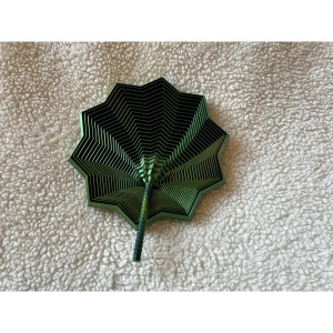 Jucarie Decompresie, Model Stea 3D, DuoChrome, Maner Spirala, Turn Magic Geometric, Multiple Forme, Anti-stress, 11 cm, Negru/Verde - Img 3