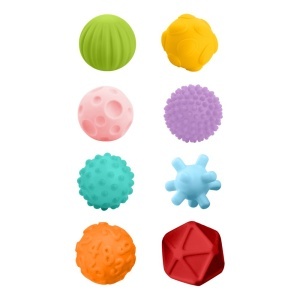 Jucarie interactiva, Akuku, Bile senzoriale, Cauciuc, Multicolor - Img 2
