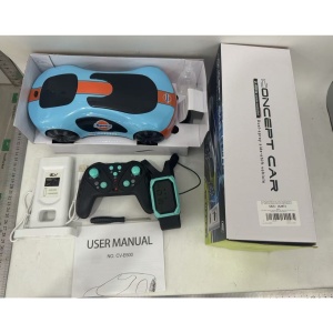 Masinuta Smart, cu Telecomanda si Controller prin Gesturi/Wireless, Lumini/Sunet/Abur, Reincarcabila, Albastru/Portocaliu - Img 3
