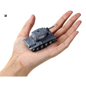 Mini Tanc cu Telecomanda, Wireless, 4 x 8 x 4 cm, cu Infrarosu, Gri - Img 3