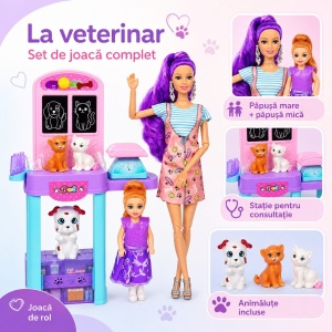 Papusa Anglinda La Veterinar pentru Copii, 3+ - Img 2