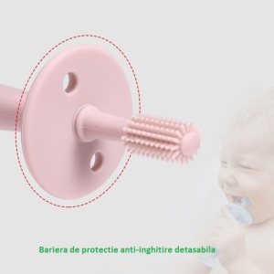 Periuta de Dinti din Silicon pentru Bebelusi, fara BPA, 360 Grade - Img 2